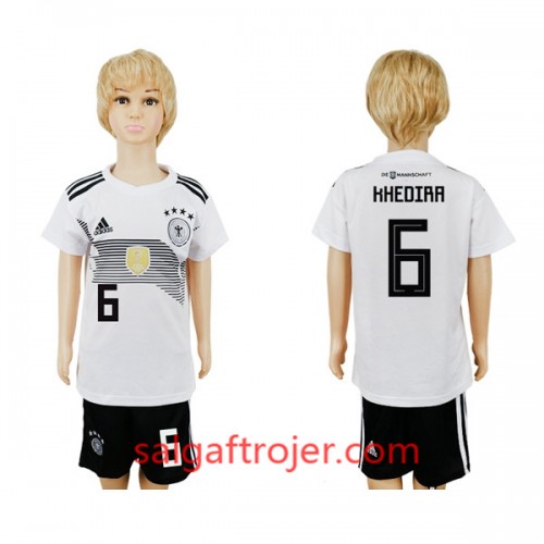 Tyskland Fodboldtrøjer Khedira 6 Børn Hjemmebanesæt VM 2018 Tyskland Fodboldtrøjer Khedira 6 Børn Hjemmebanesæt VM 2018